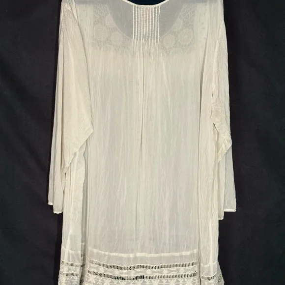Johnny Was Elegant White Lace Women's Top/Dress - Picture 2 of 9